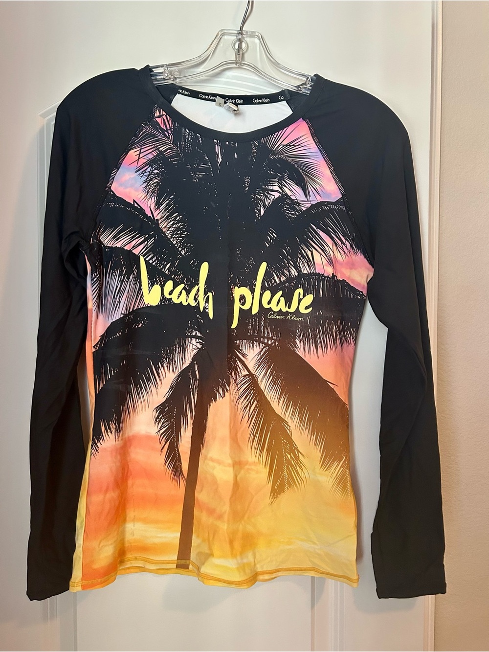 Calvin Klein Long Sleeve Sun Shirt - size M